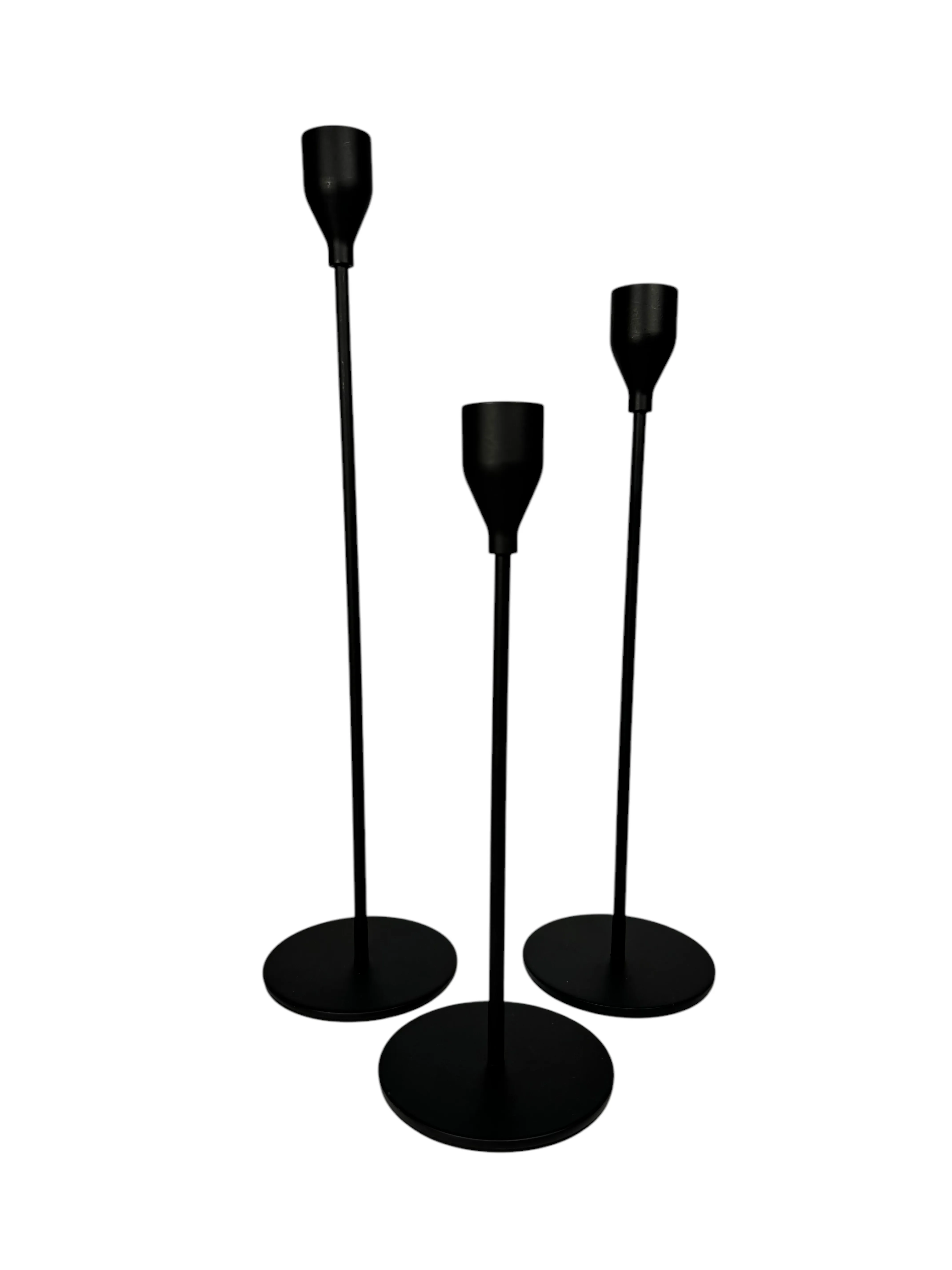 Modern Black Candle Holders