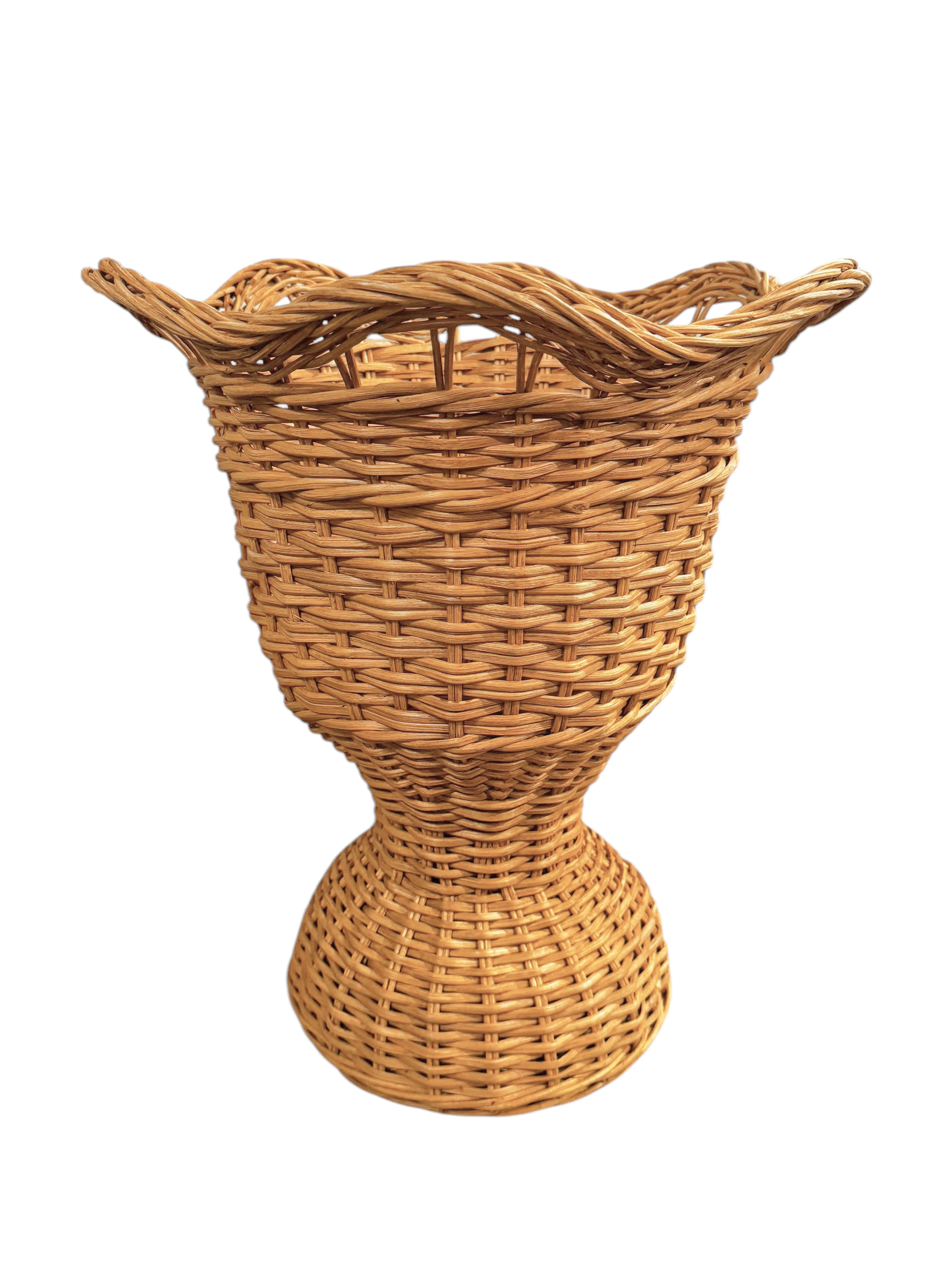Rattan Urn Planter