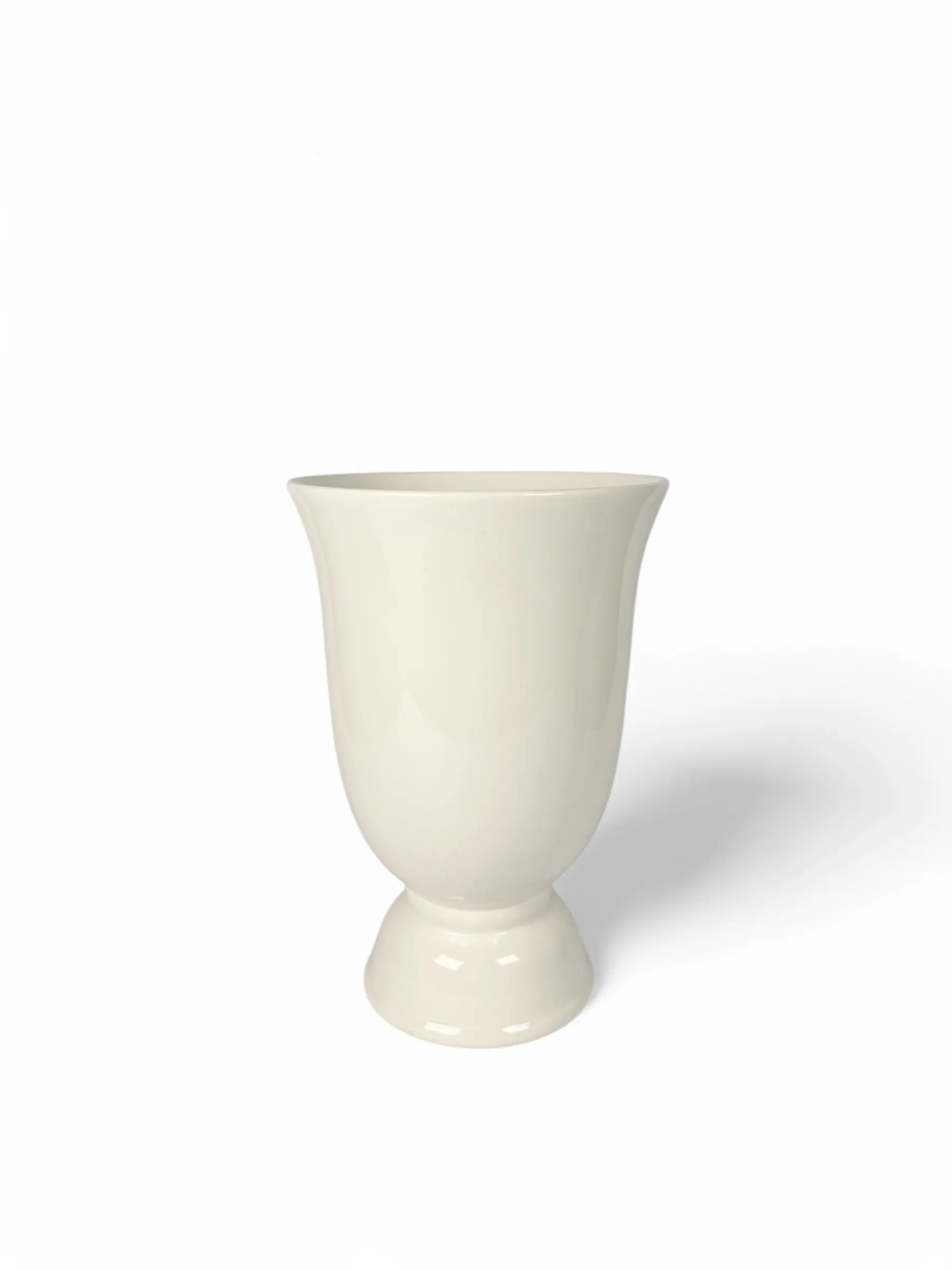 Large White Ceramic Vase
