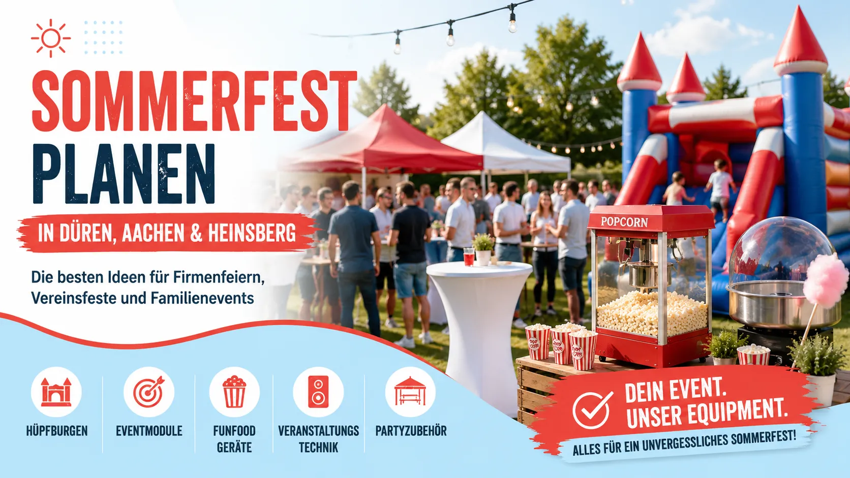 Titelbild Wie man in Düren, Aachen und Heinsberg ein Sommerfest richtig plant und was es zu beachten gilt.