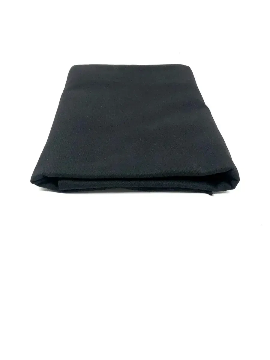 10x12 Black Solid Duvetyne Commando Cloth Curtain