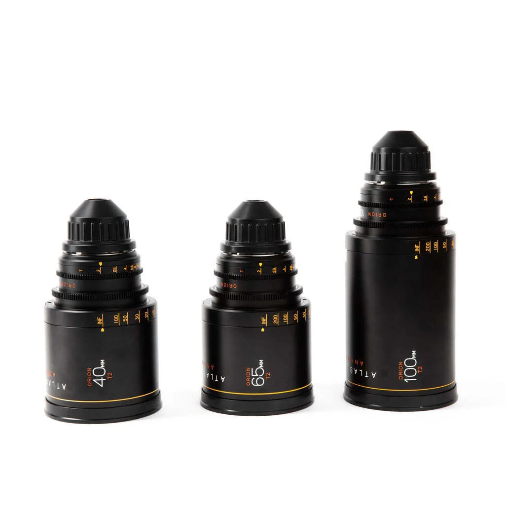Atlas Orion Anamorphic Primes - A Set (40/65/100) - PL Mount 