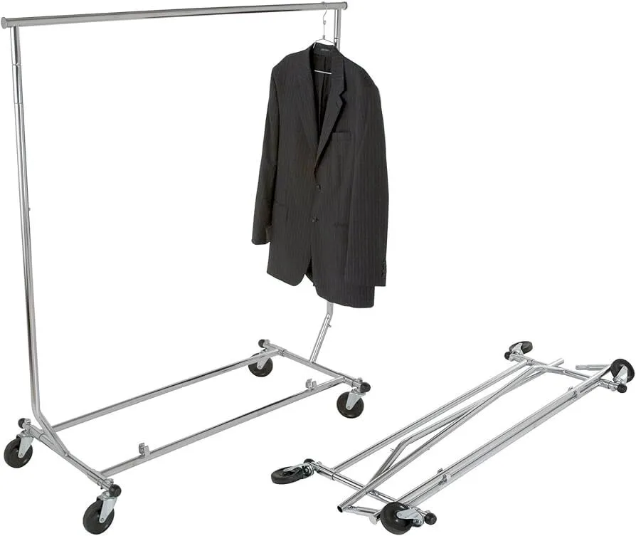 Collapsible Rolling Wardrobe Rack