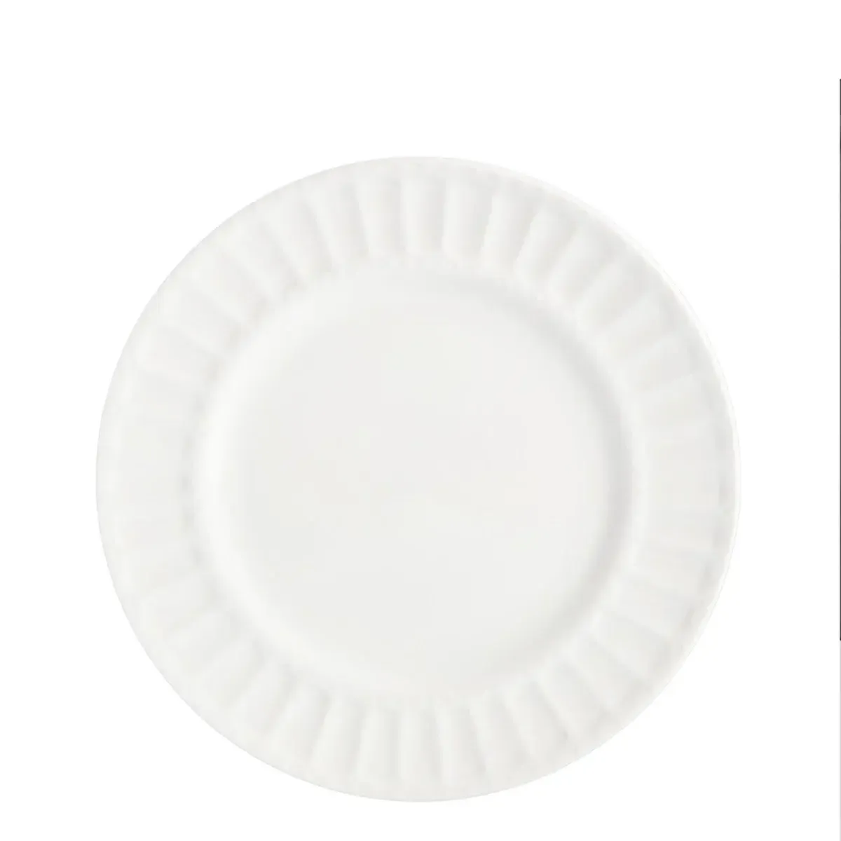 White Round Salad/ Dessert Plat 8.25''