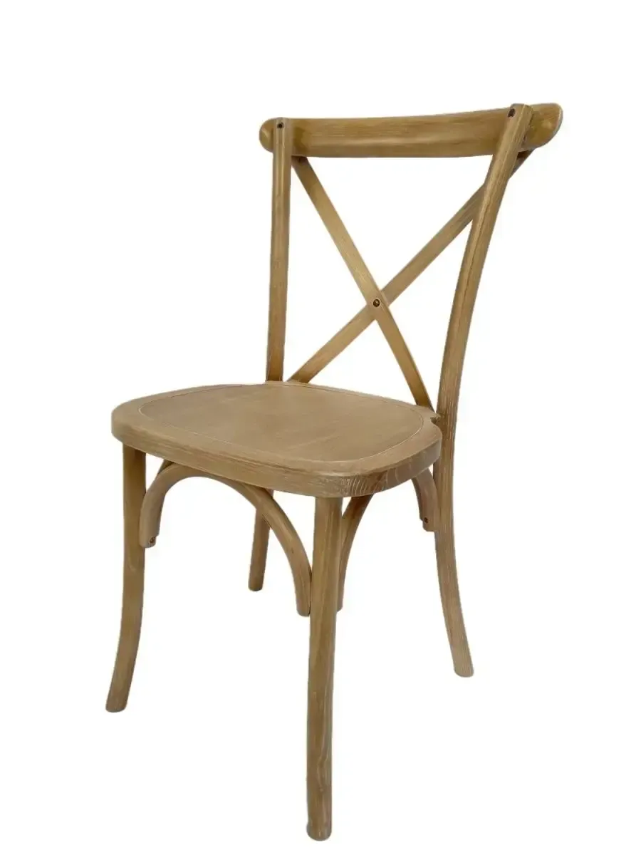 Antique Natural Crossback Chair 
