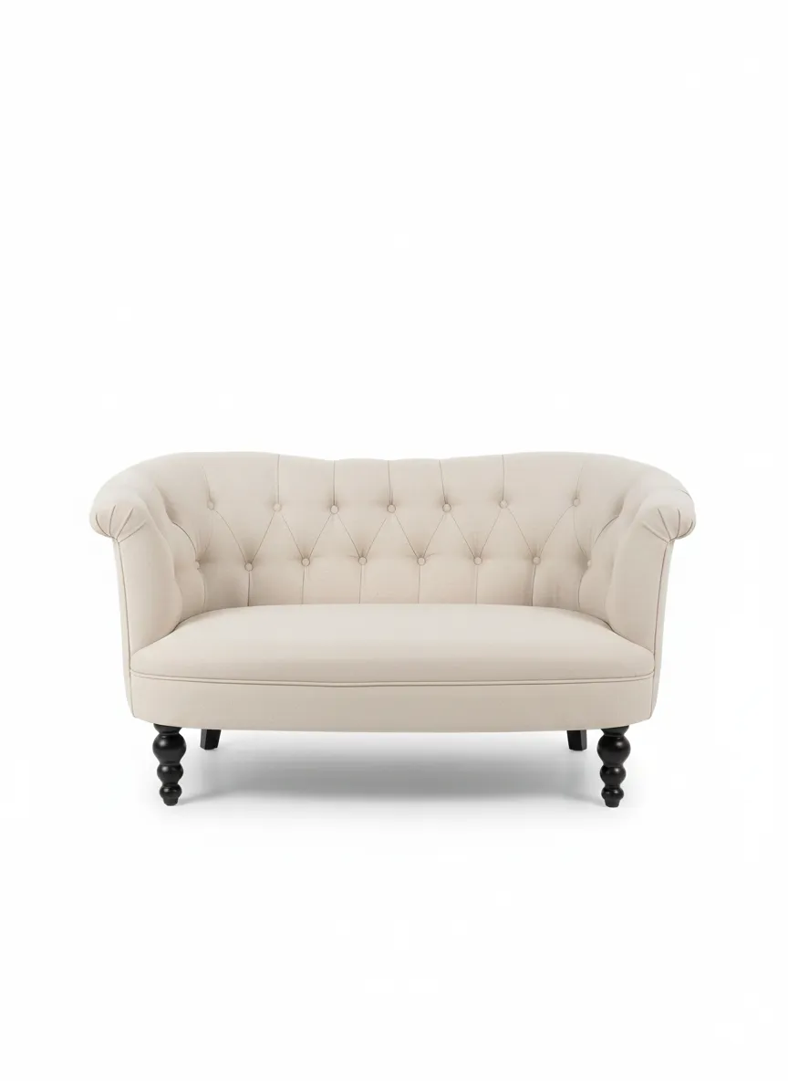 Beige Loveseat 