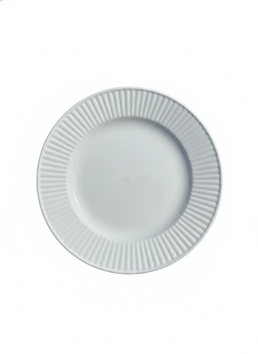White Round Salad/ Dessert Plat 8.25''