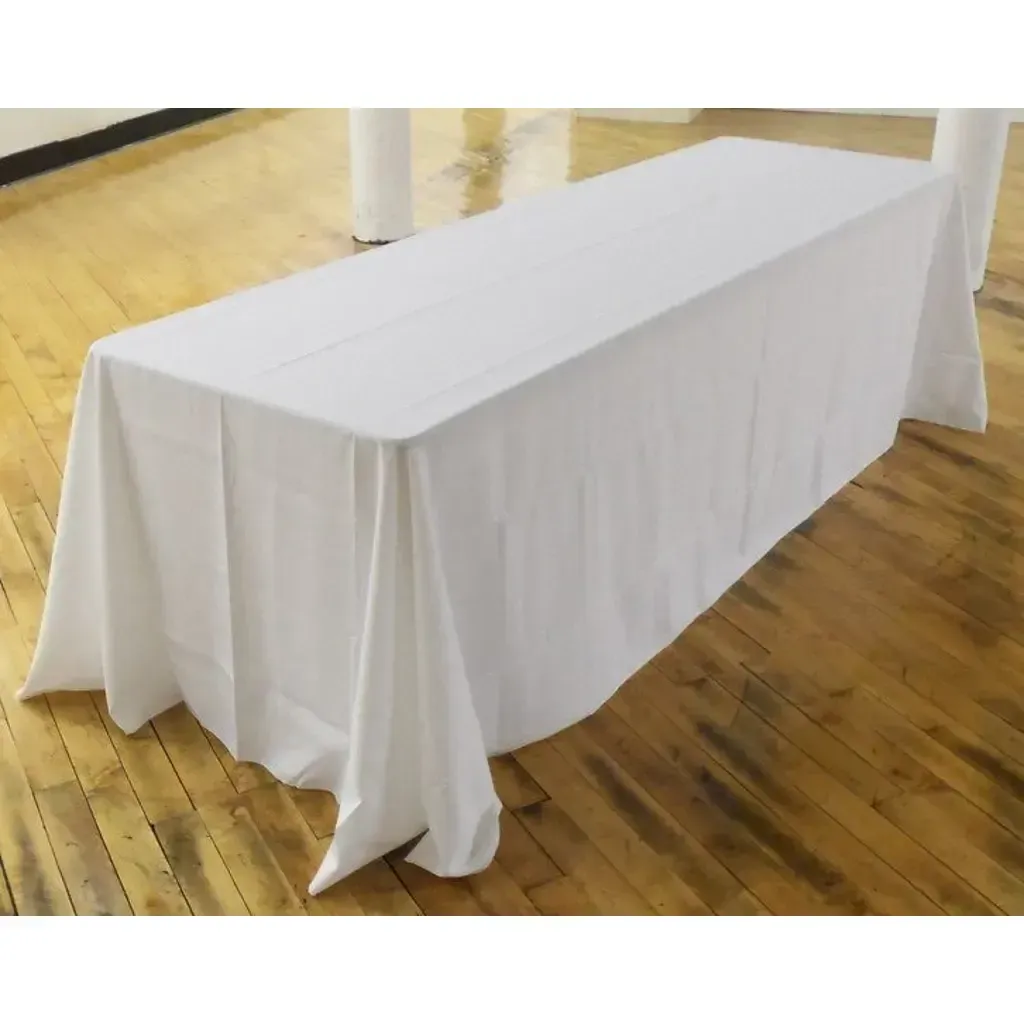 White Rectangular Table Linen  