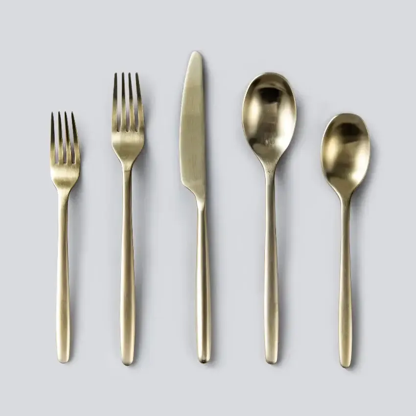 Ava Champagne Gold Flatware 