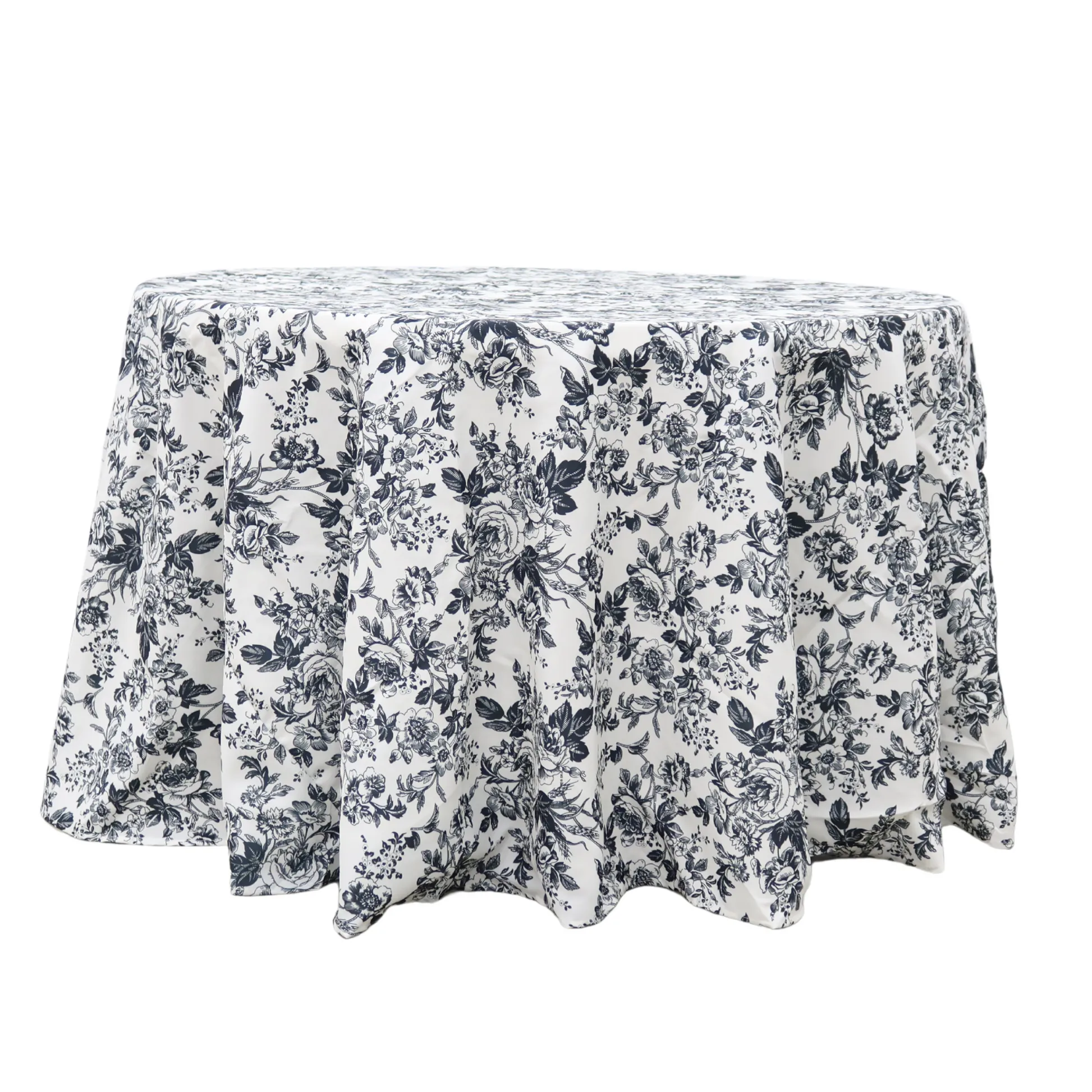 Round French Toile 120" Linen 