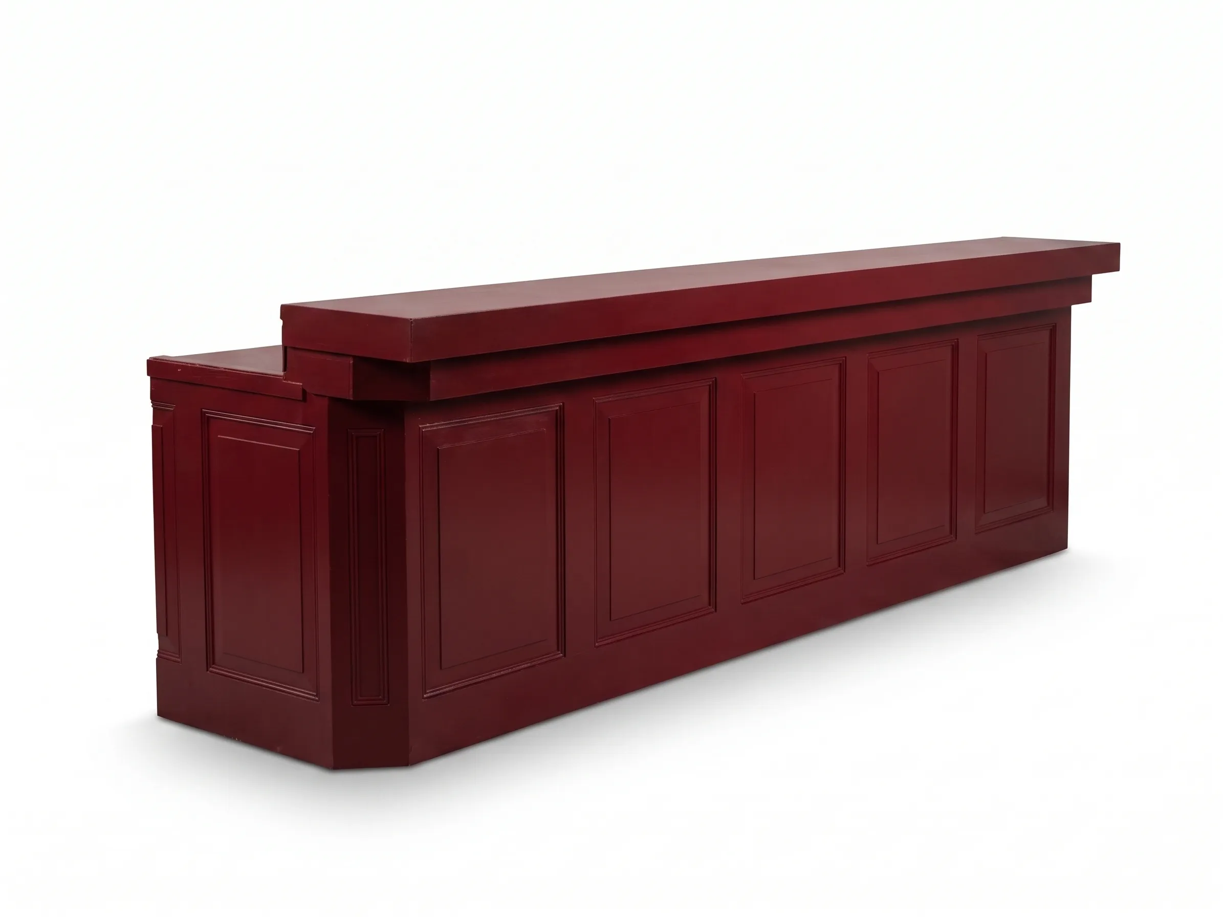 Classic Burgundy Wood Bar
