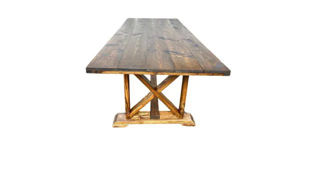 6' x 40'' Rustic Farm Table 