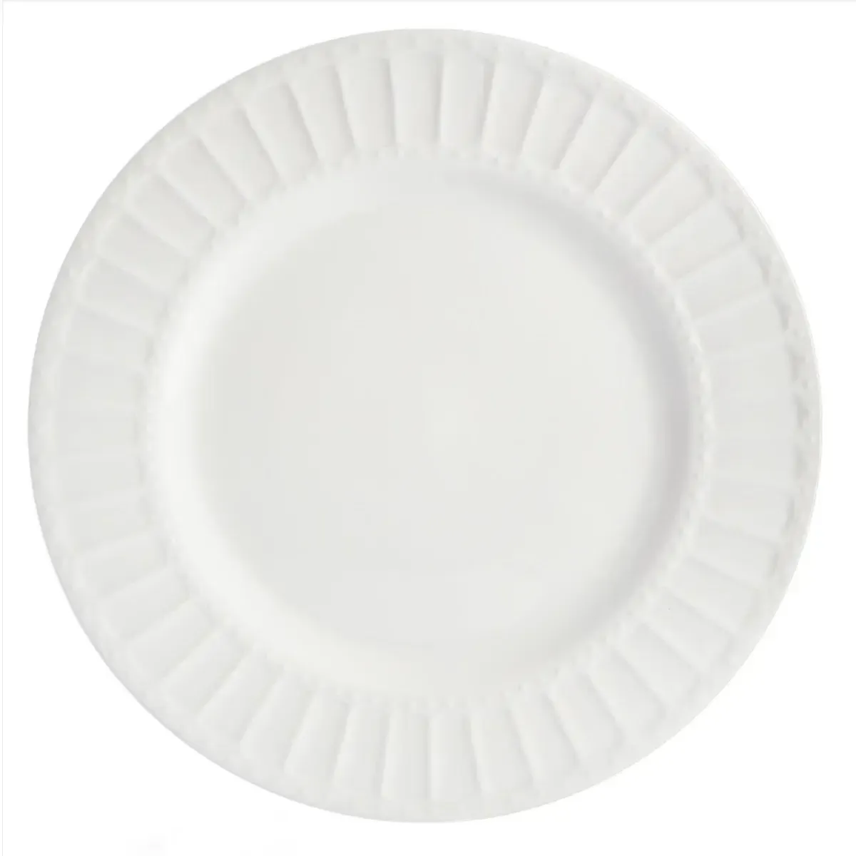 White Round Dinner Plate 10.75''