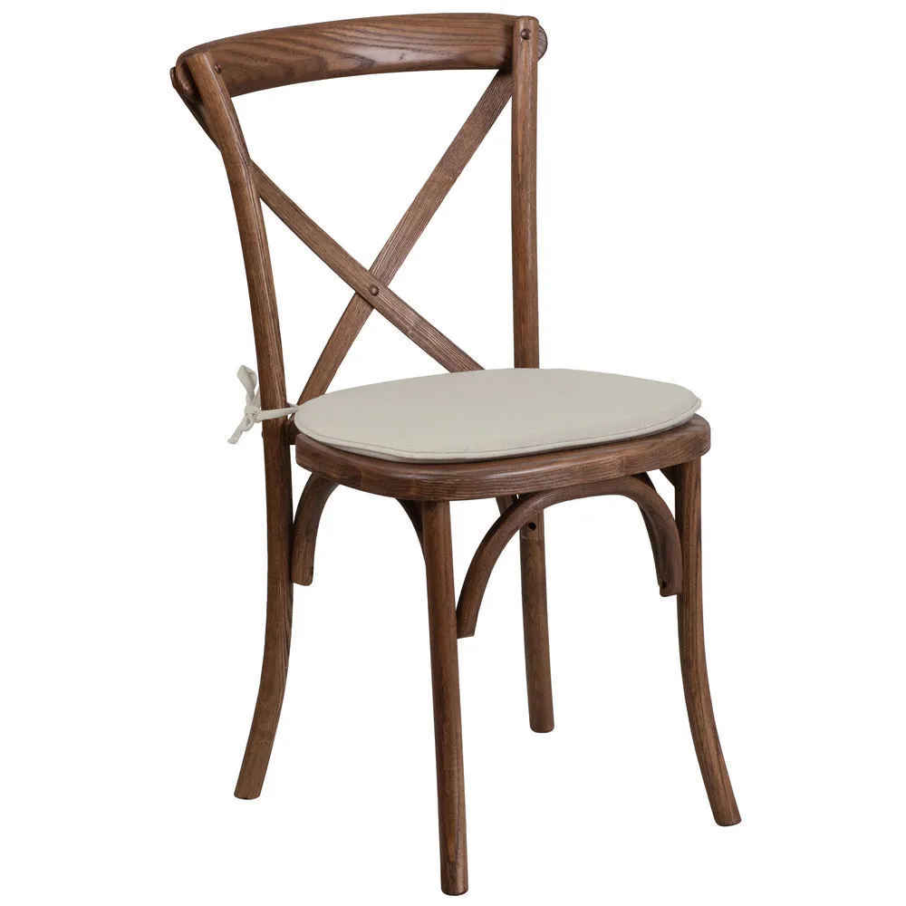 Rustic Wood Crossback Chair