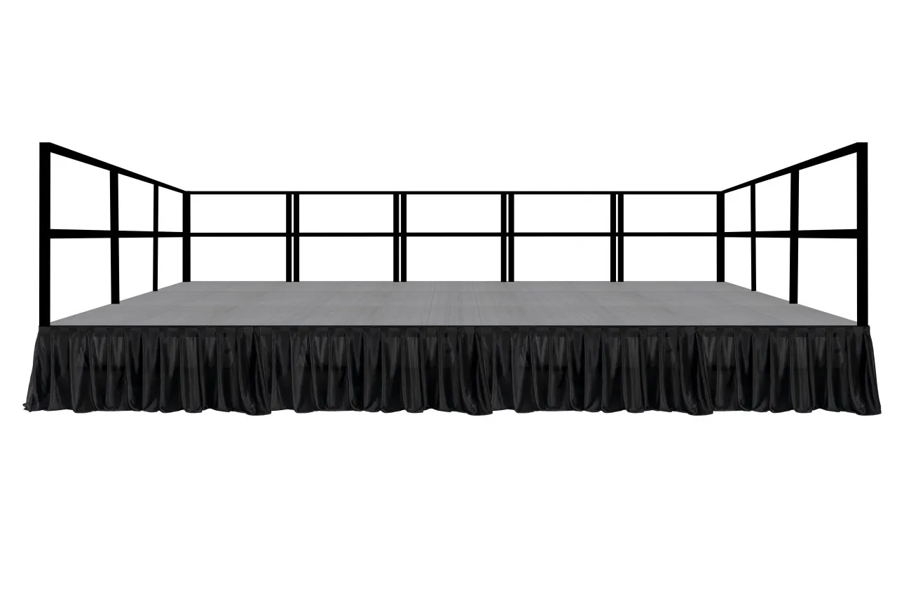 Adjustable Stage with Skirt 