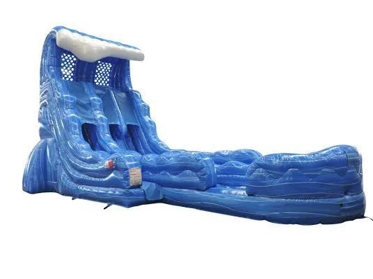 Blue Wave Dual Water Slide 