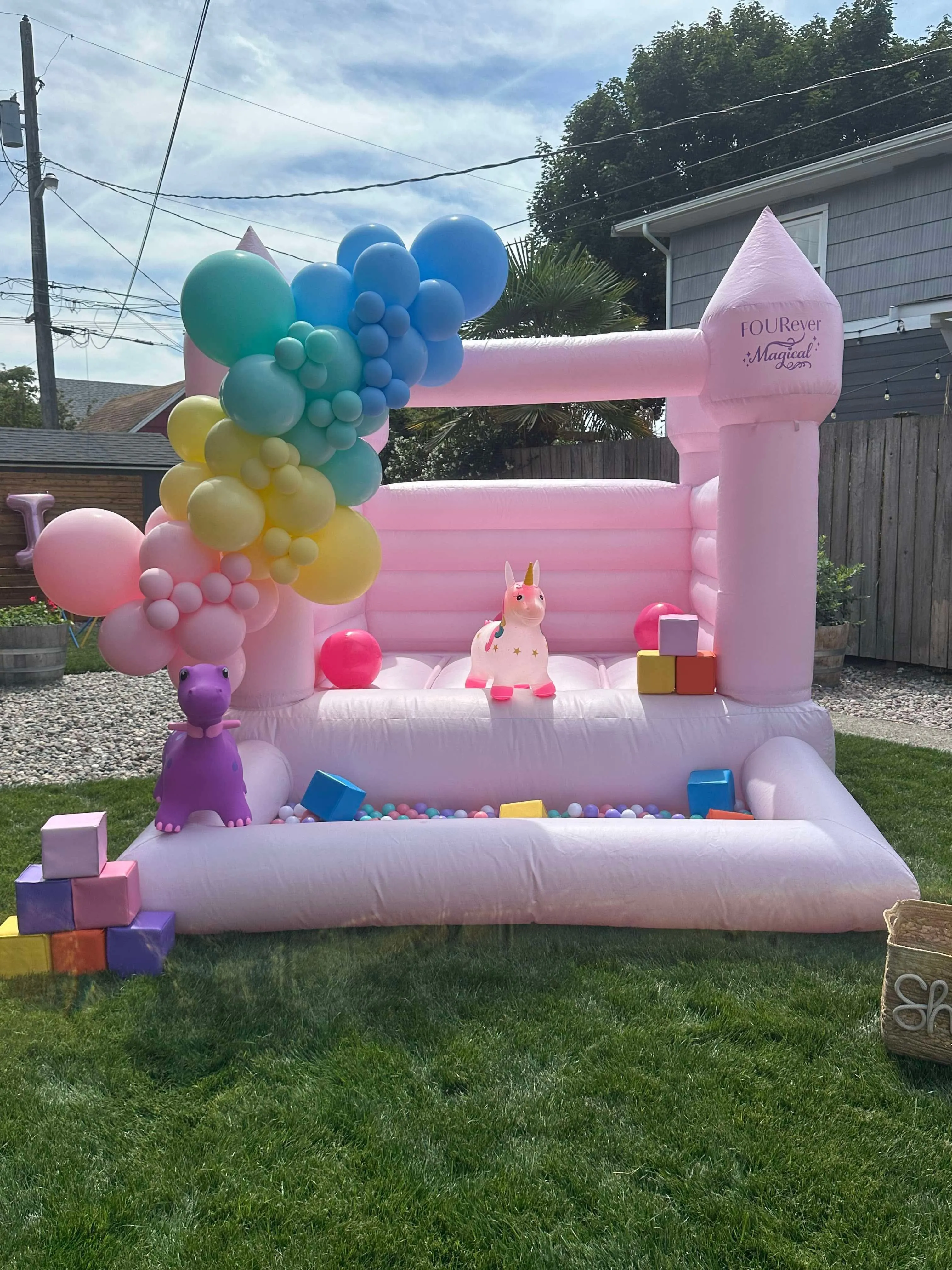 Pink Bounce House 