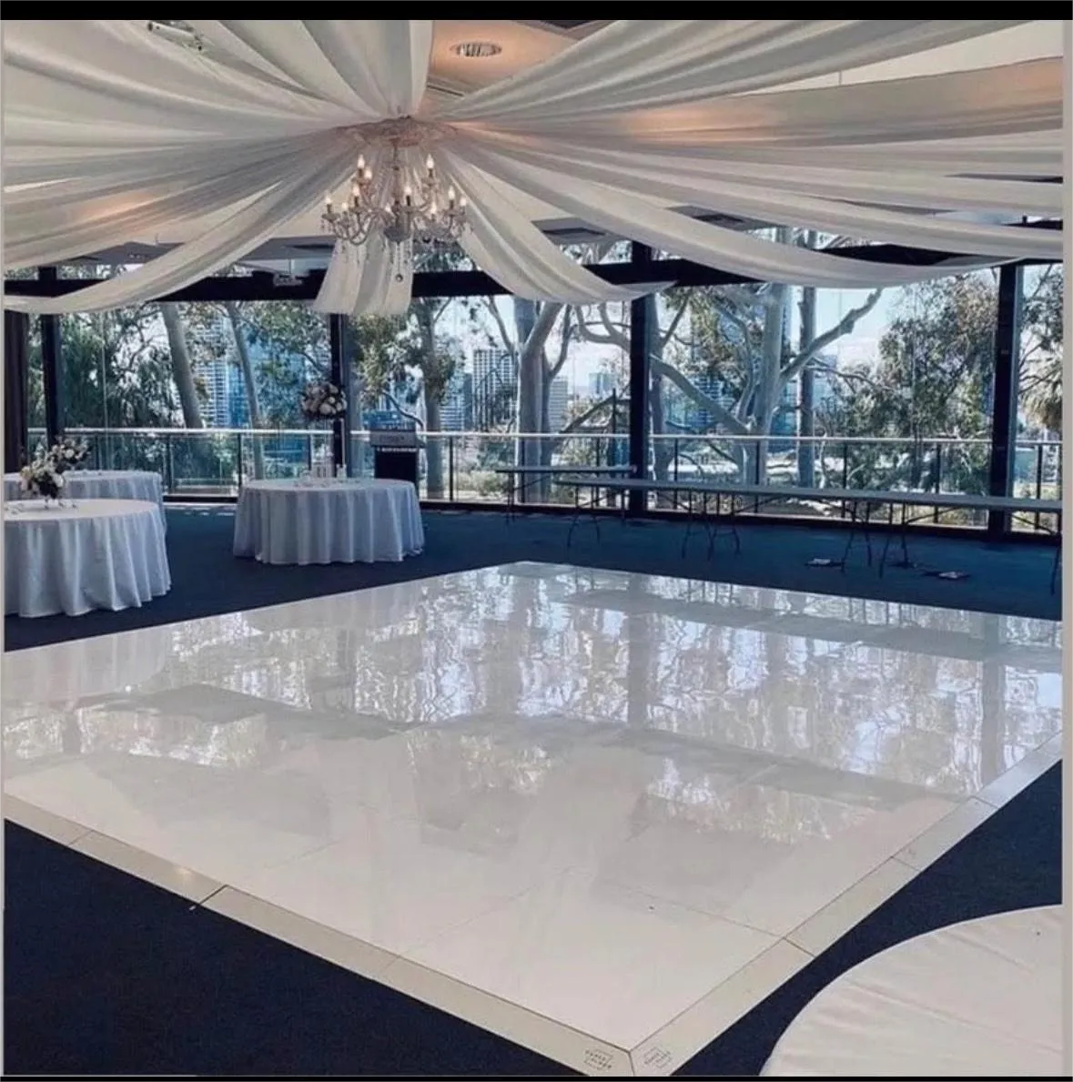 White Adjustable Dancefloor