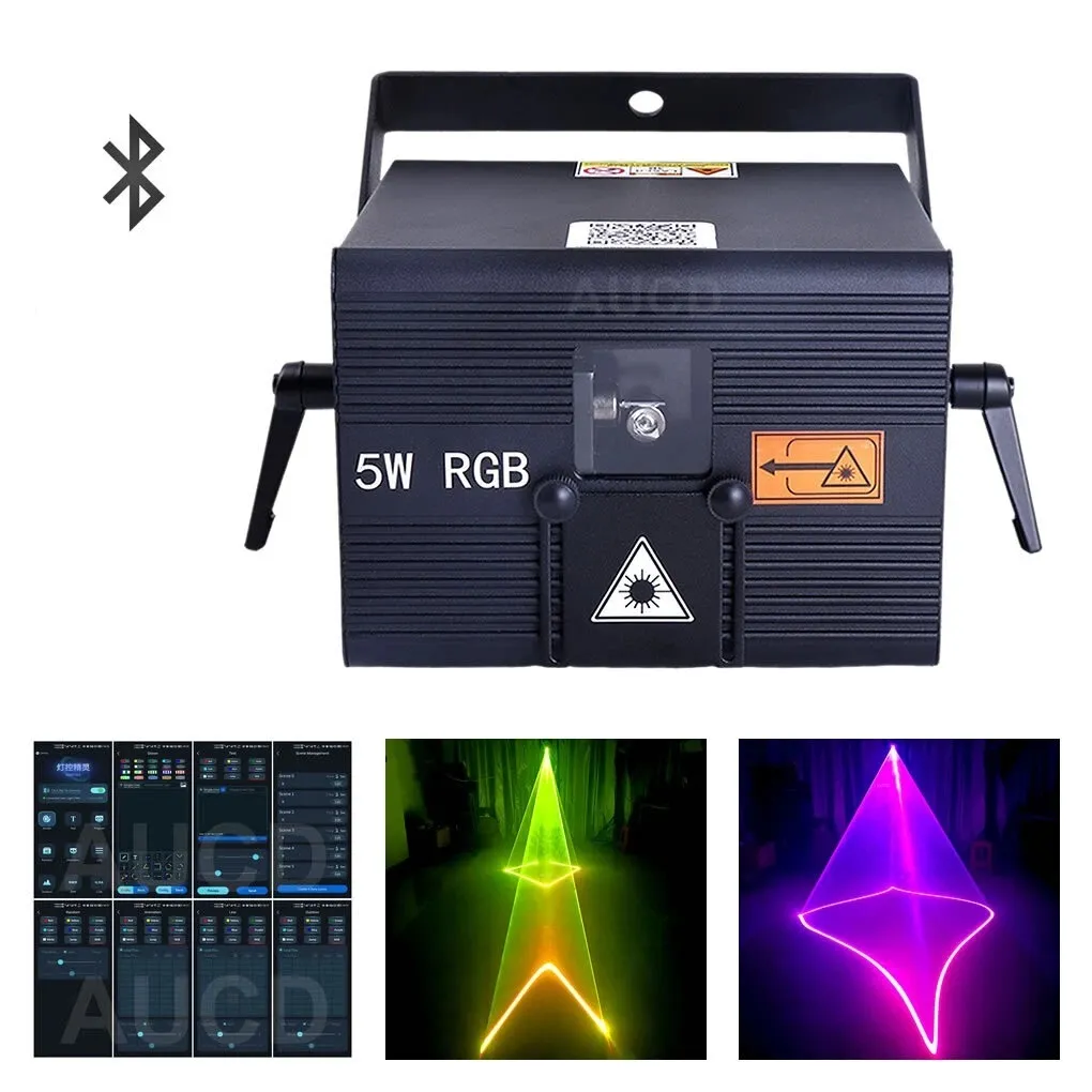 Animation Scan Laser Projector Light 5W RGB DMX