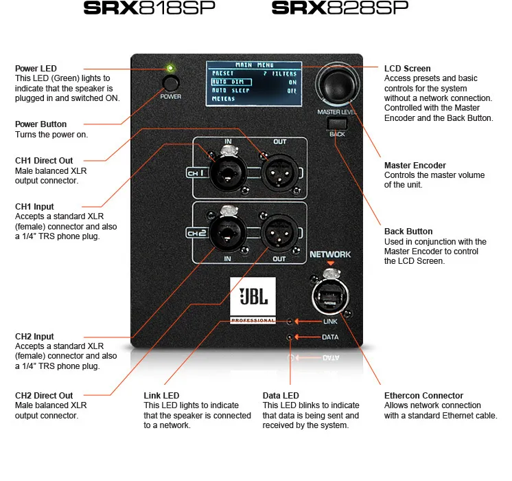JBL SRX818SP 18" Active Powered Subwoofer