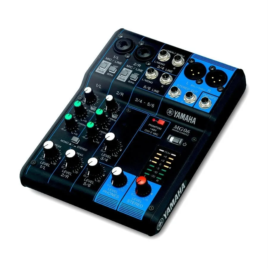 Yamaha MG06x 6-Channel Stereo Mixer w/Effects