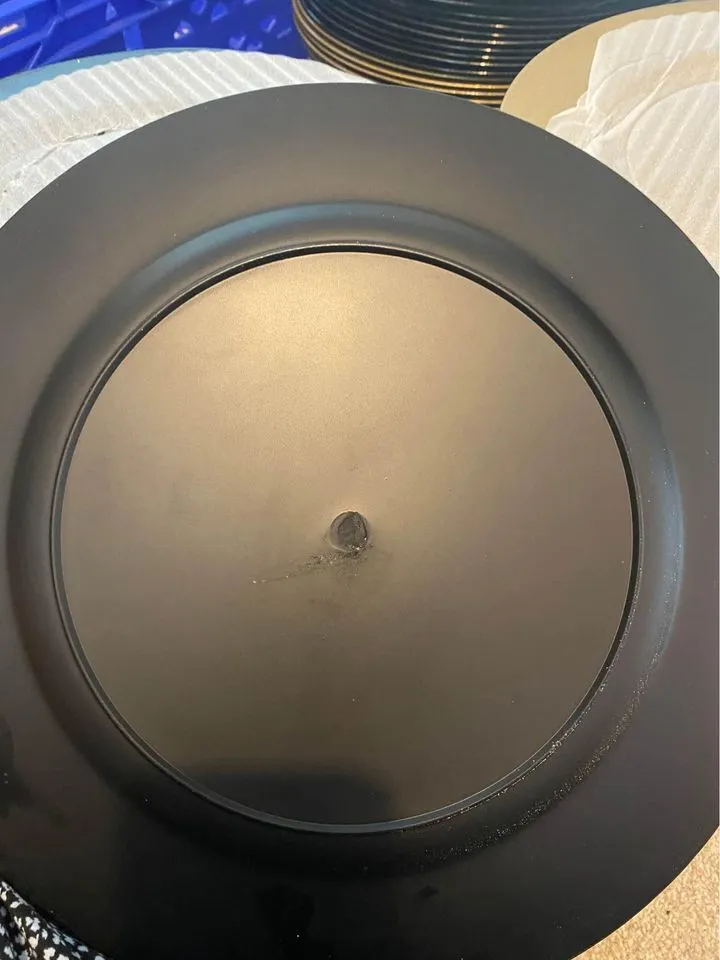 Black charger plates