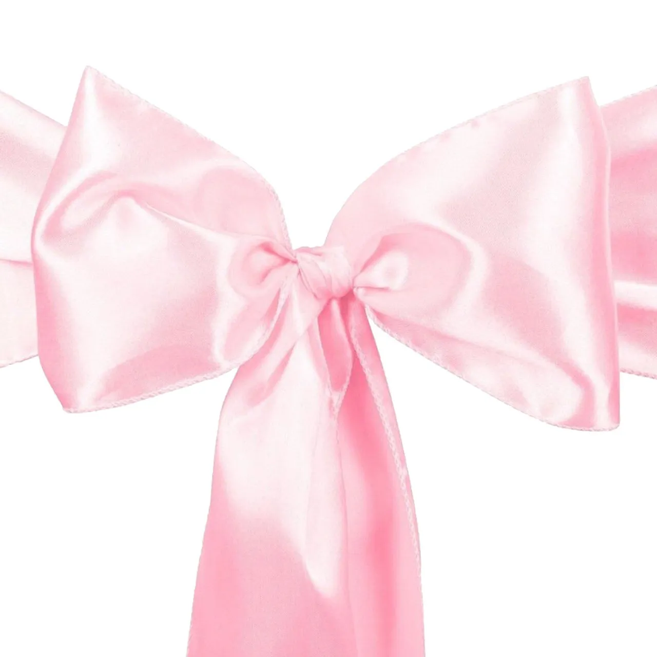 Baby Pink Satin Chair Sash