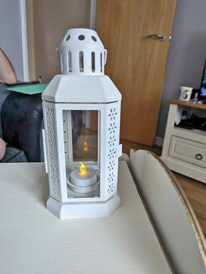 White Morrocan style lantern