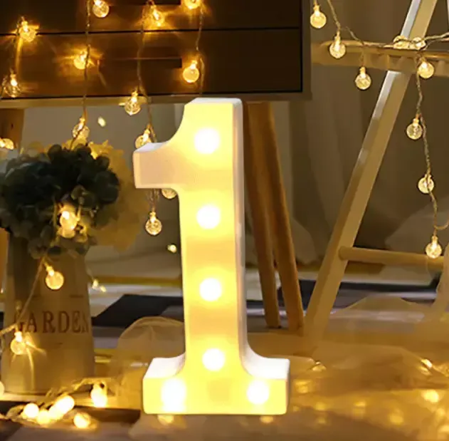 Illuminated Number 1