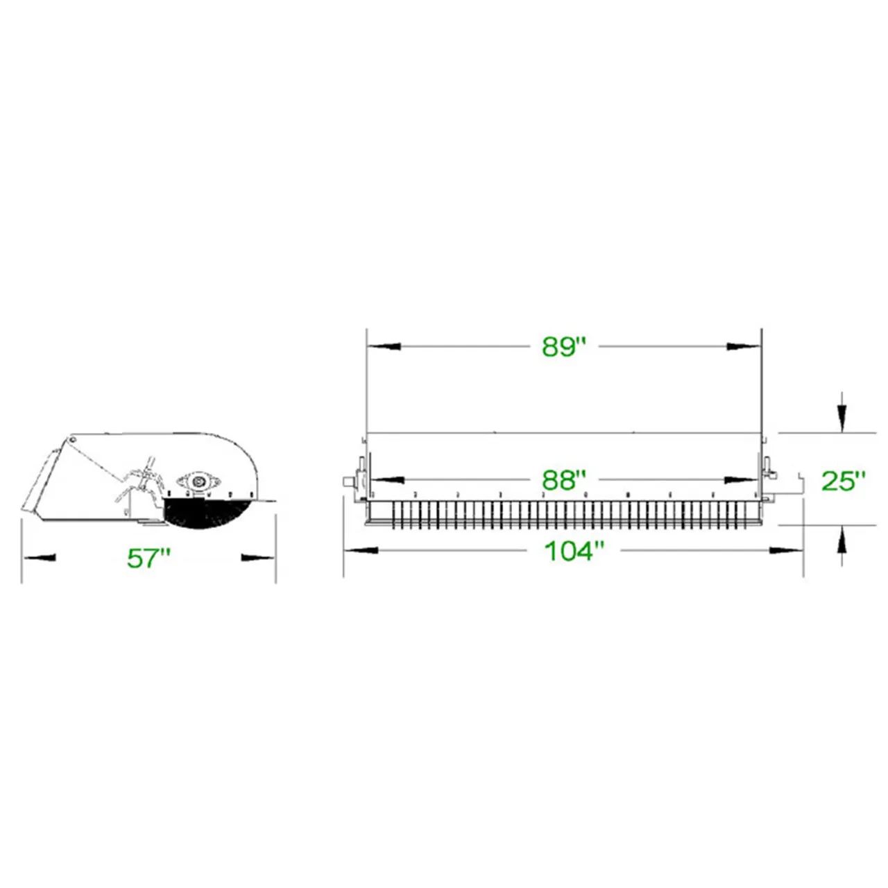 84" Pickup Broom Matach