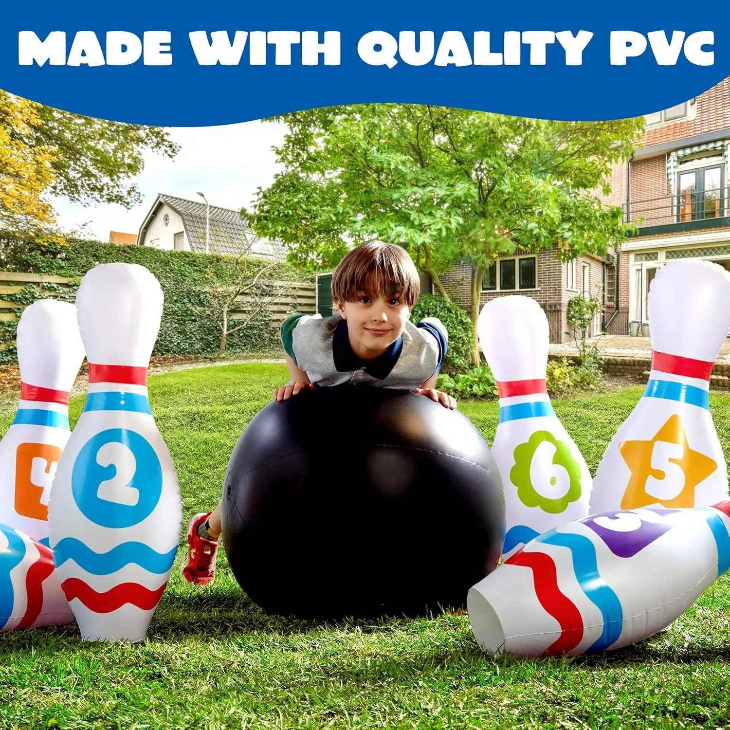 Giant Inflatable Bowling Set for Kids
