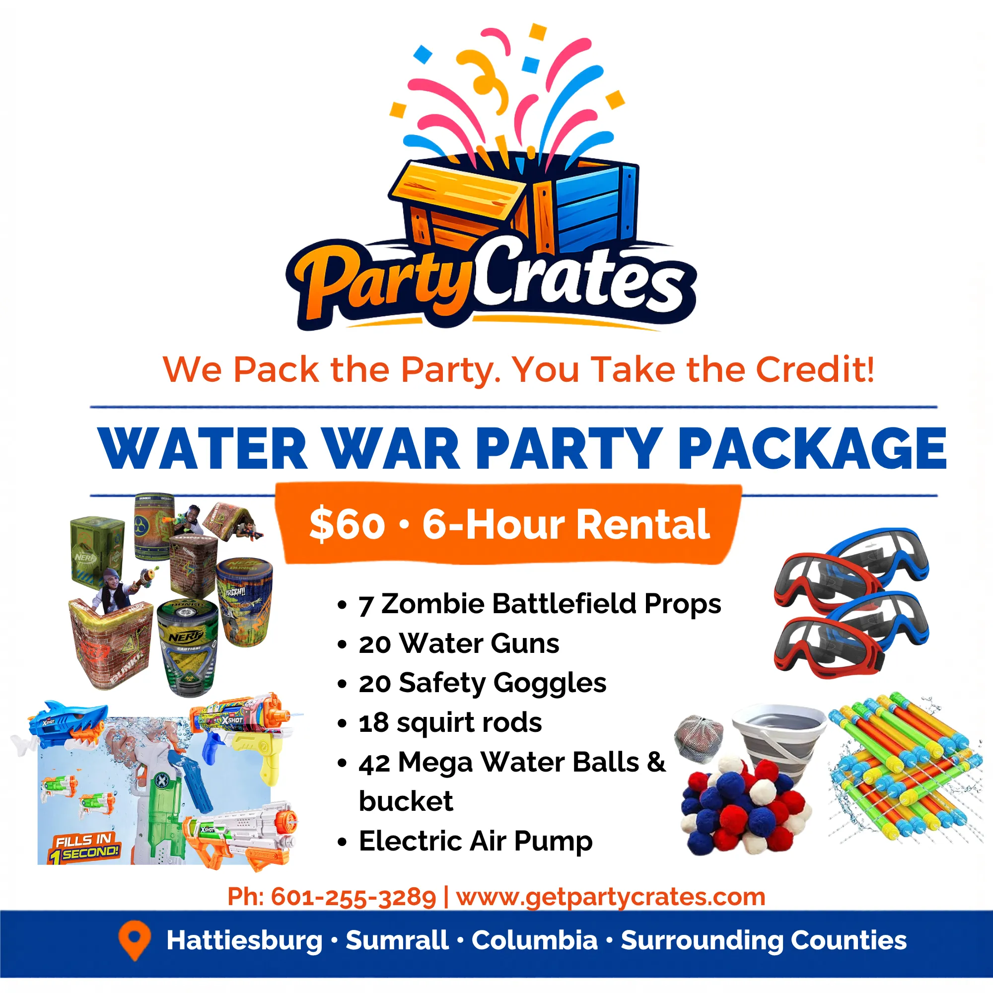 WATER WAR GAME PACKAGE