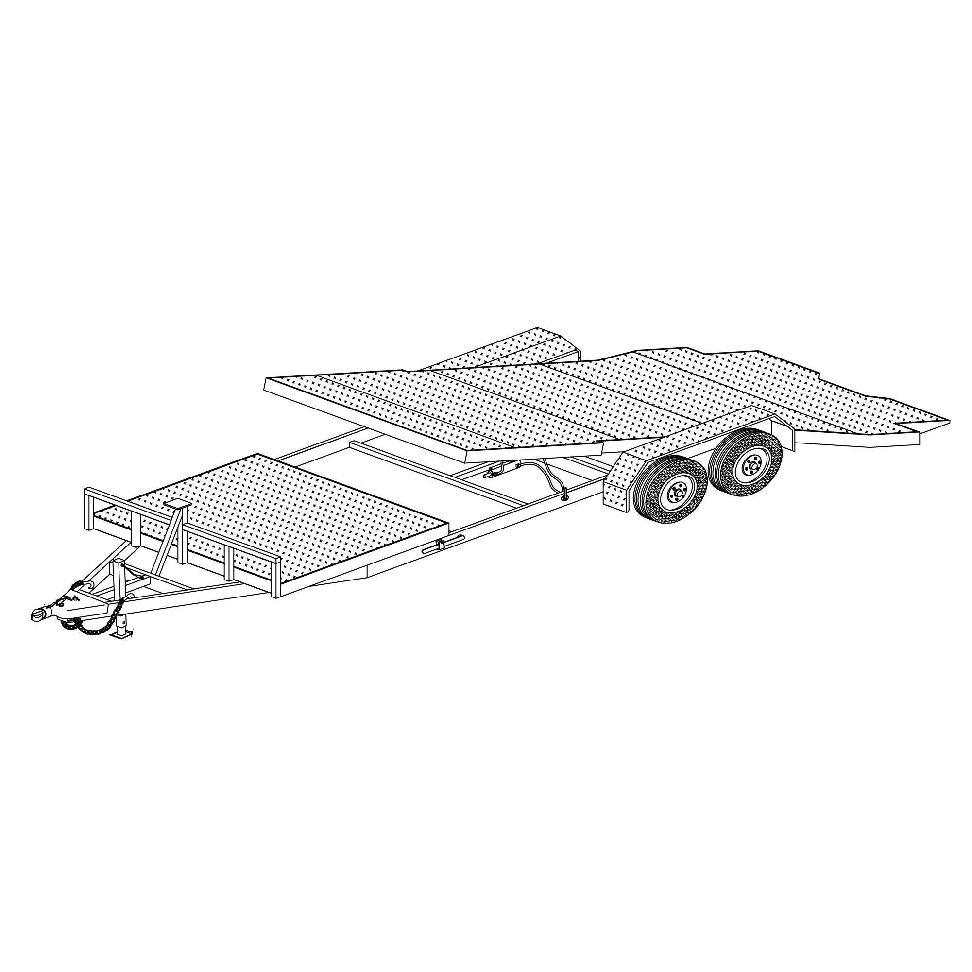 24' Tilt Bed Trailer