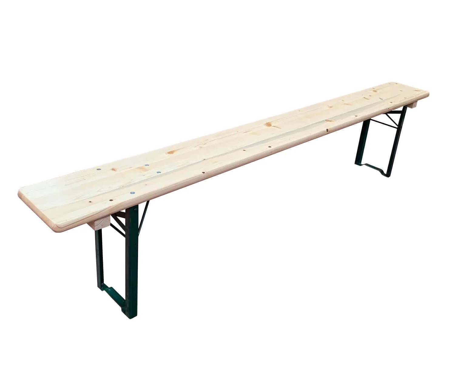 Banc en bois pied métal pliant 2,20m