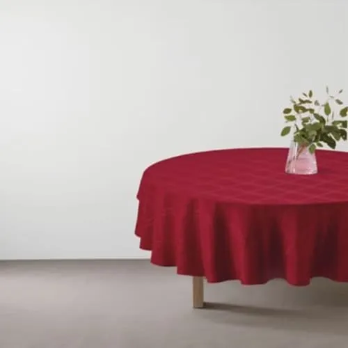 Nappe ronde rouge 280cm