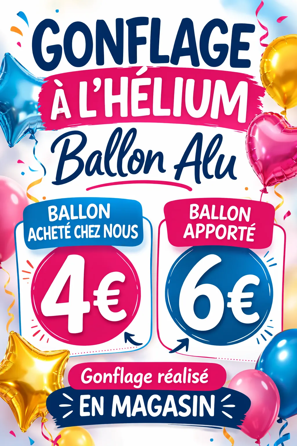 Gonflage Hélium