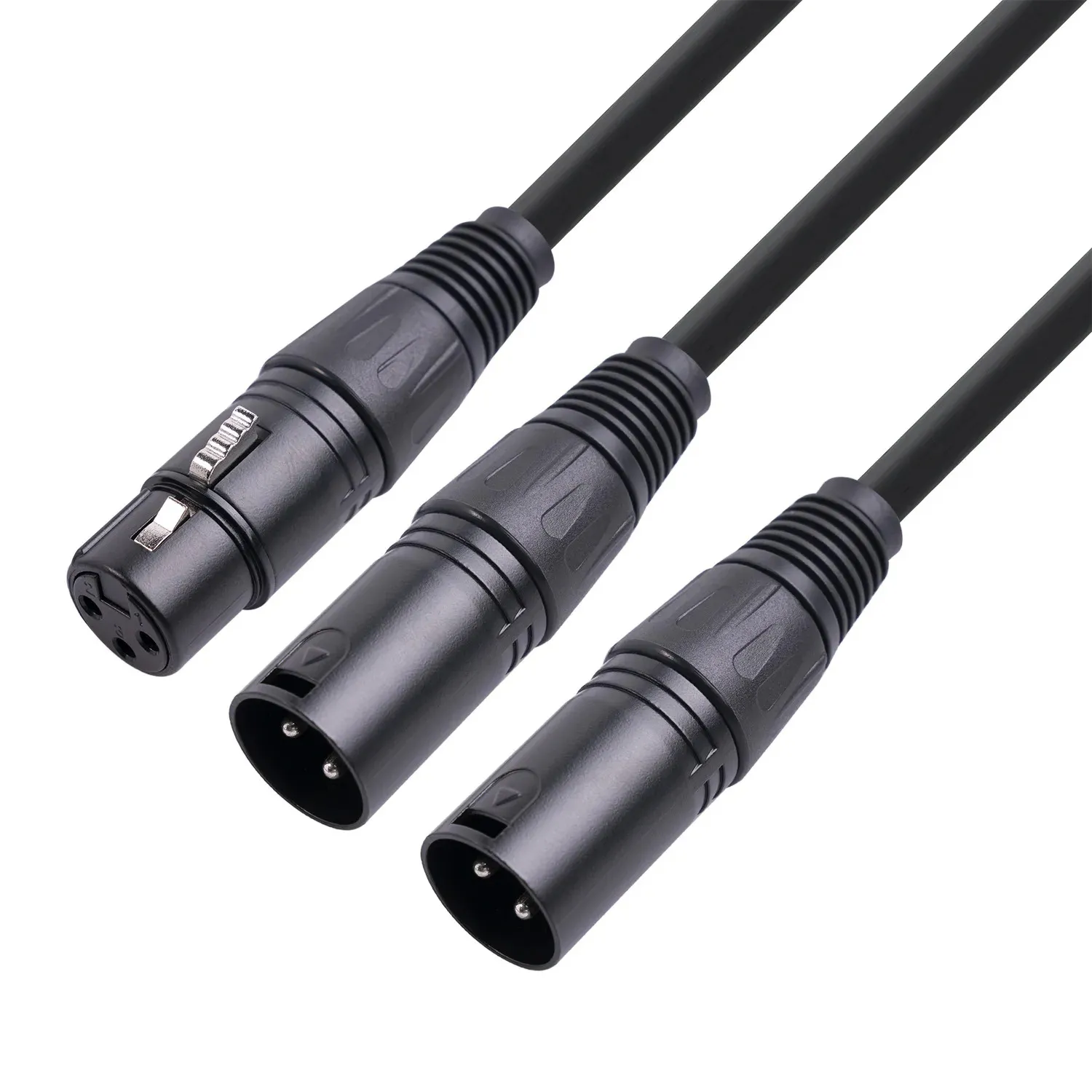 Câble 1 XLR Femelle / 2 XLR Femelle 0,5m