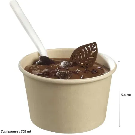 Pots en fibre de bambou 280 ml x50