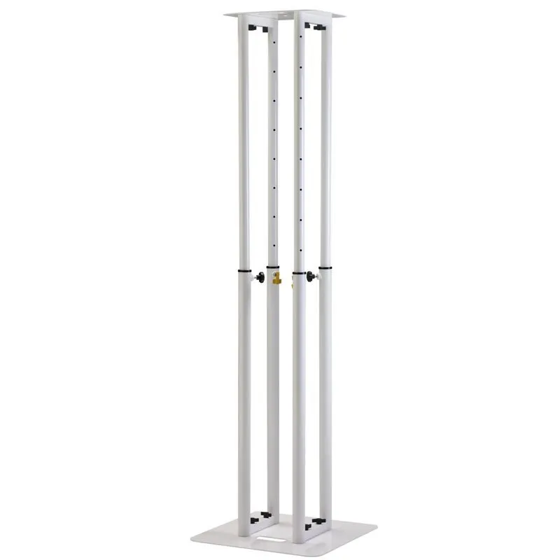 Totem télescopique de 1 m à 1,8 m + Spandex + Housses lycra Blanche