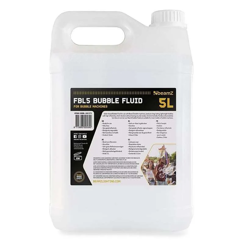 Liquide machine à bulles, 5 l "BeamZ"