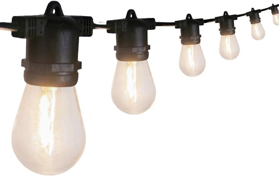 Guirlande Guinguette 10m 2 ampoules par mètre blanc chaud