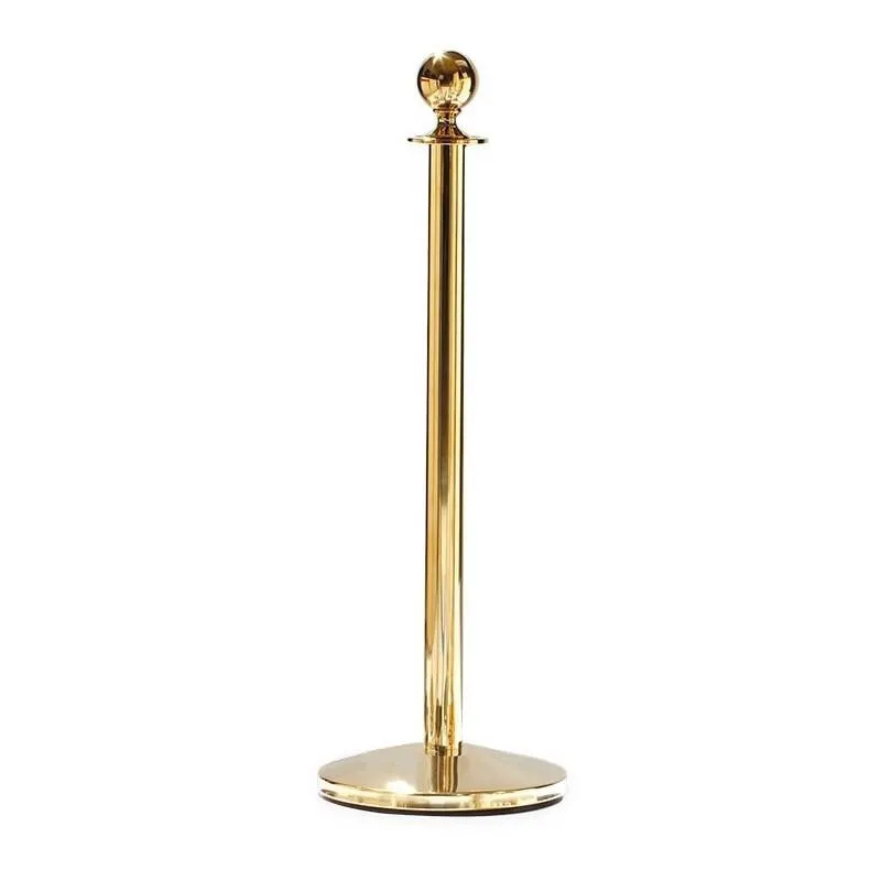 Poteau de guidage or avec cordon rouge