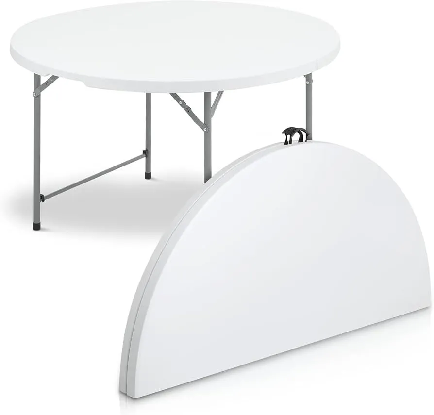Table Ronde Pliante Plastique Diam 180