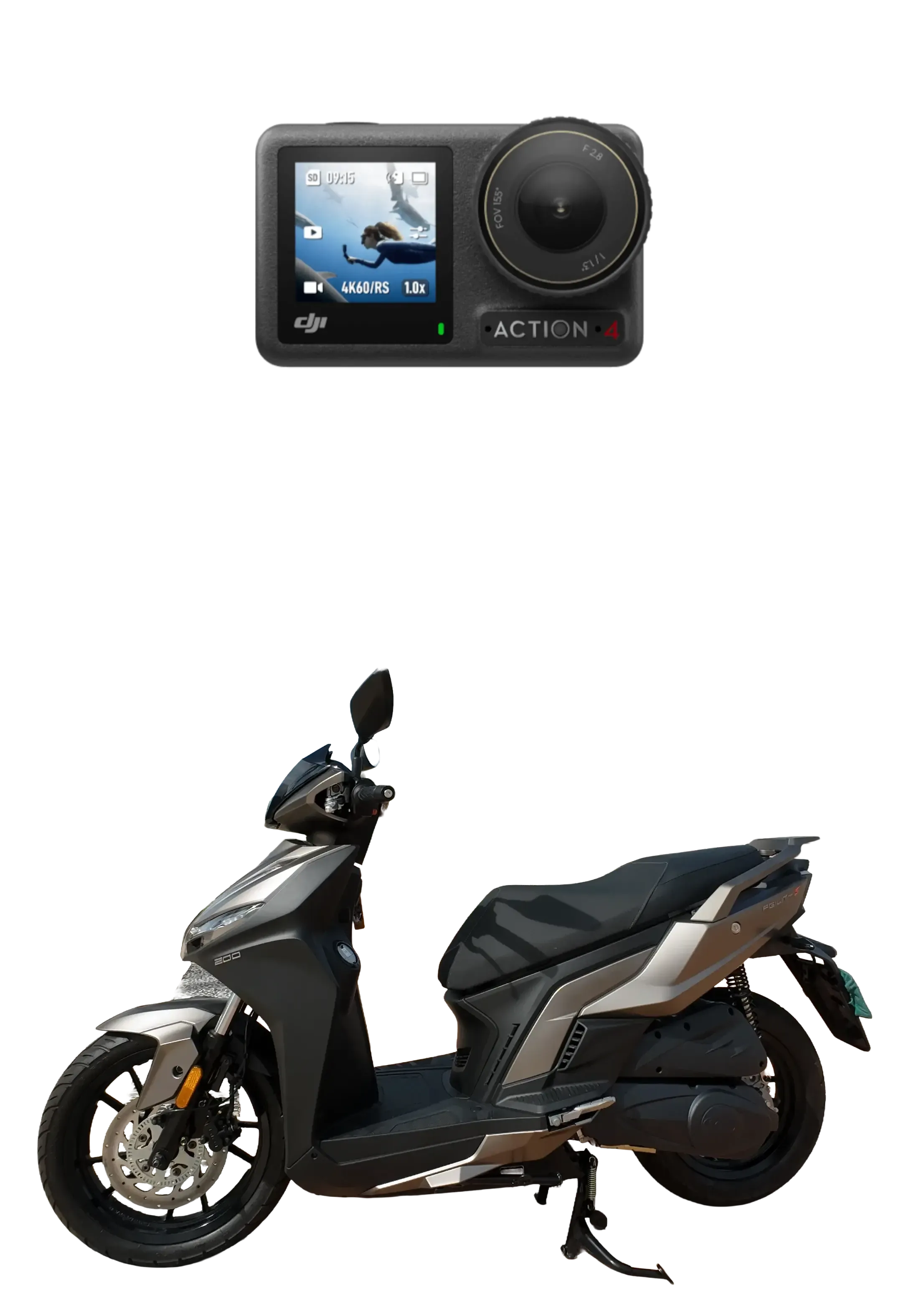 Rent Kymco Agility for 7 days - Get a Free DJI Action cam rental  