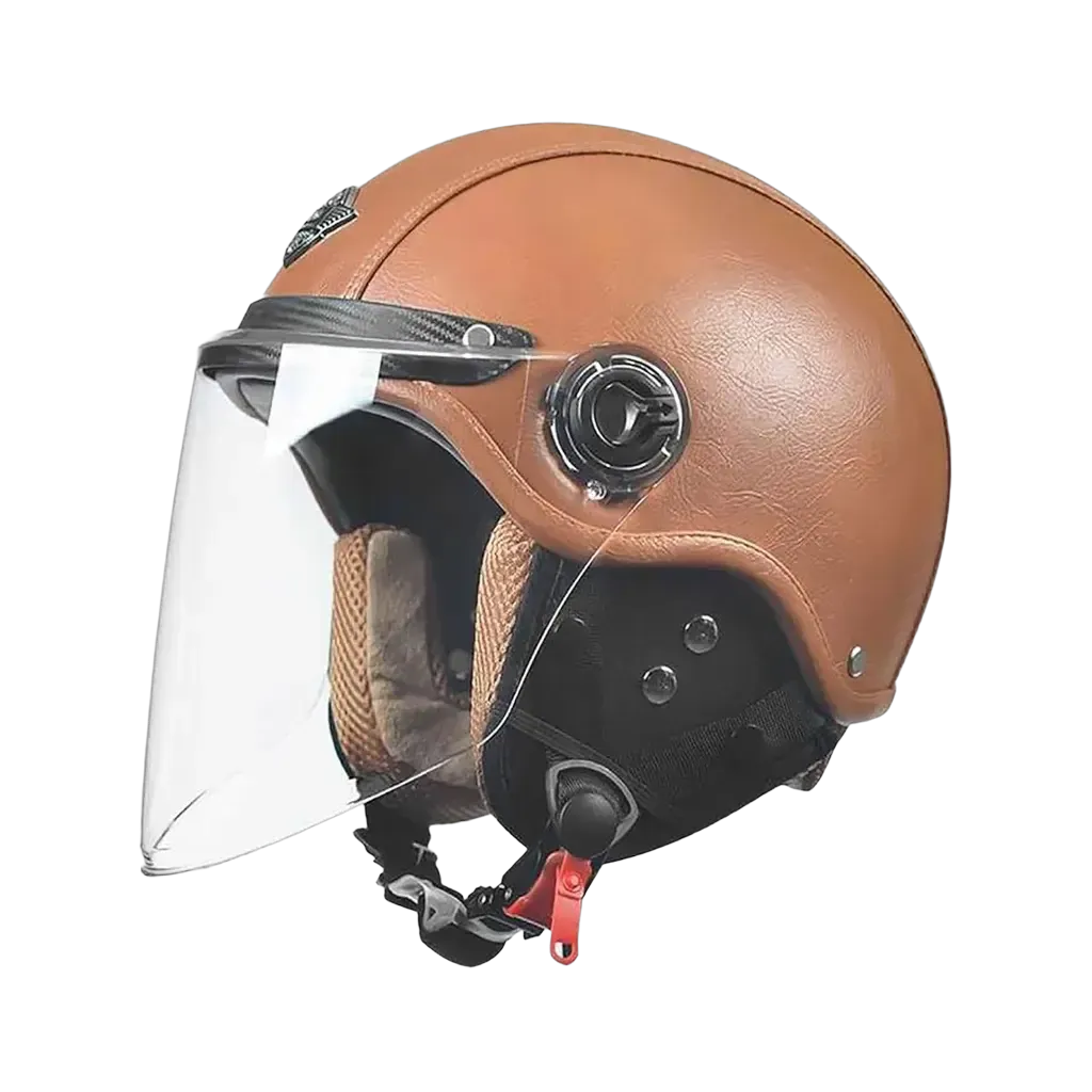 JianJud Jet Helmet Vintage Open Face (XL)