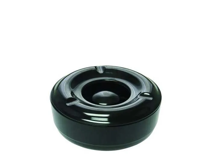 Black Windproof Ashtray