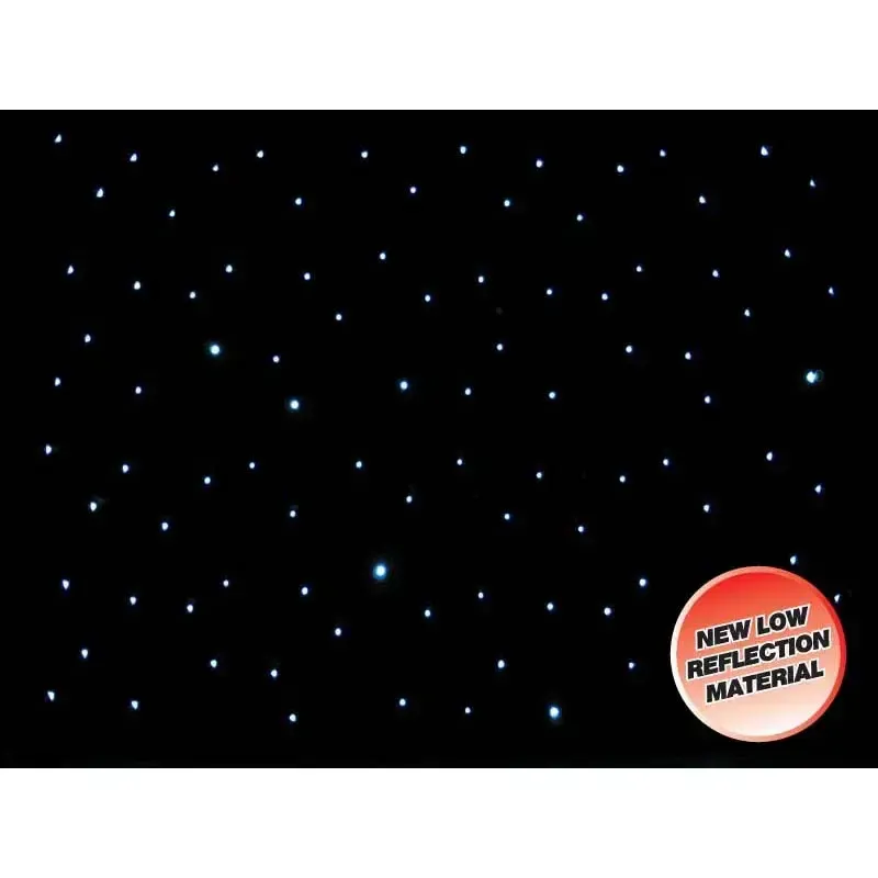 Black Starcloth DMX - White LED's - 6x3 Metres