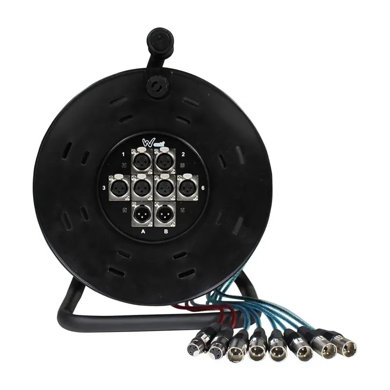 W Audio XLR Multicore Drum 6/2 - 25 Metres