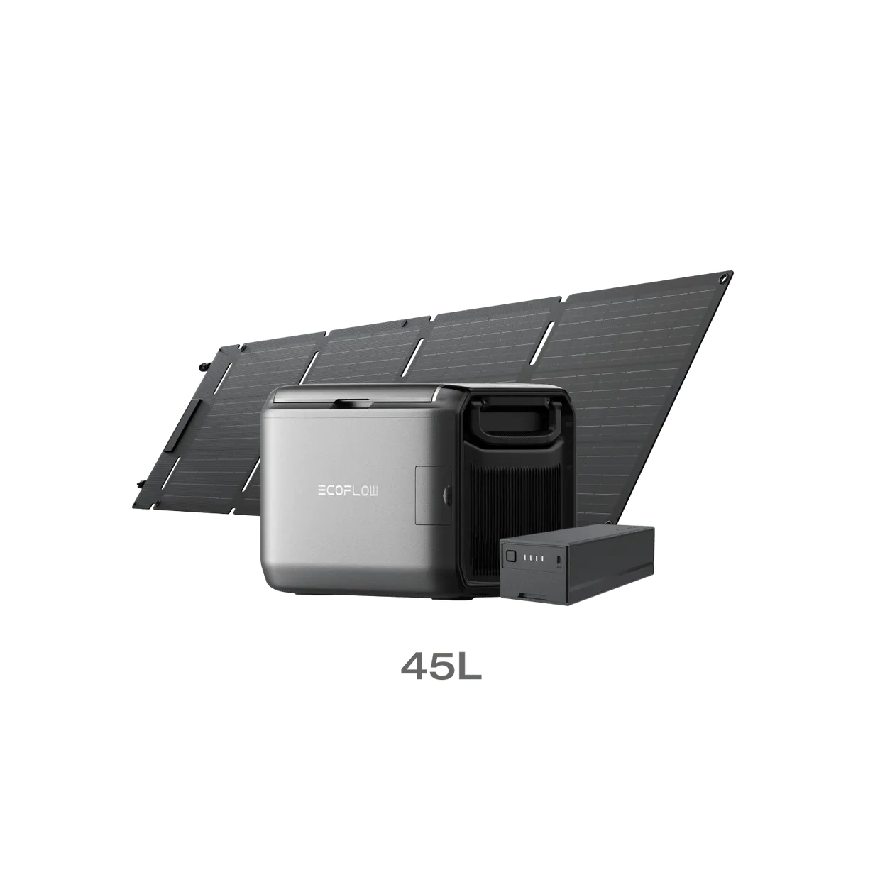 EcoFlow 45L Portable Fridge/Freezer + 100W Solar Panel Bundle
