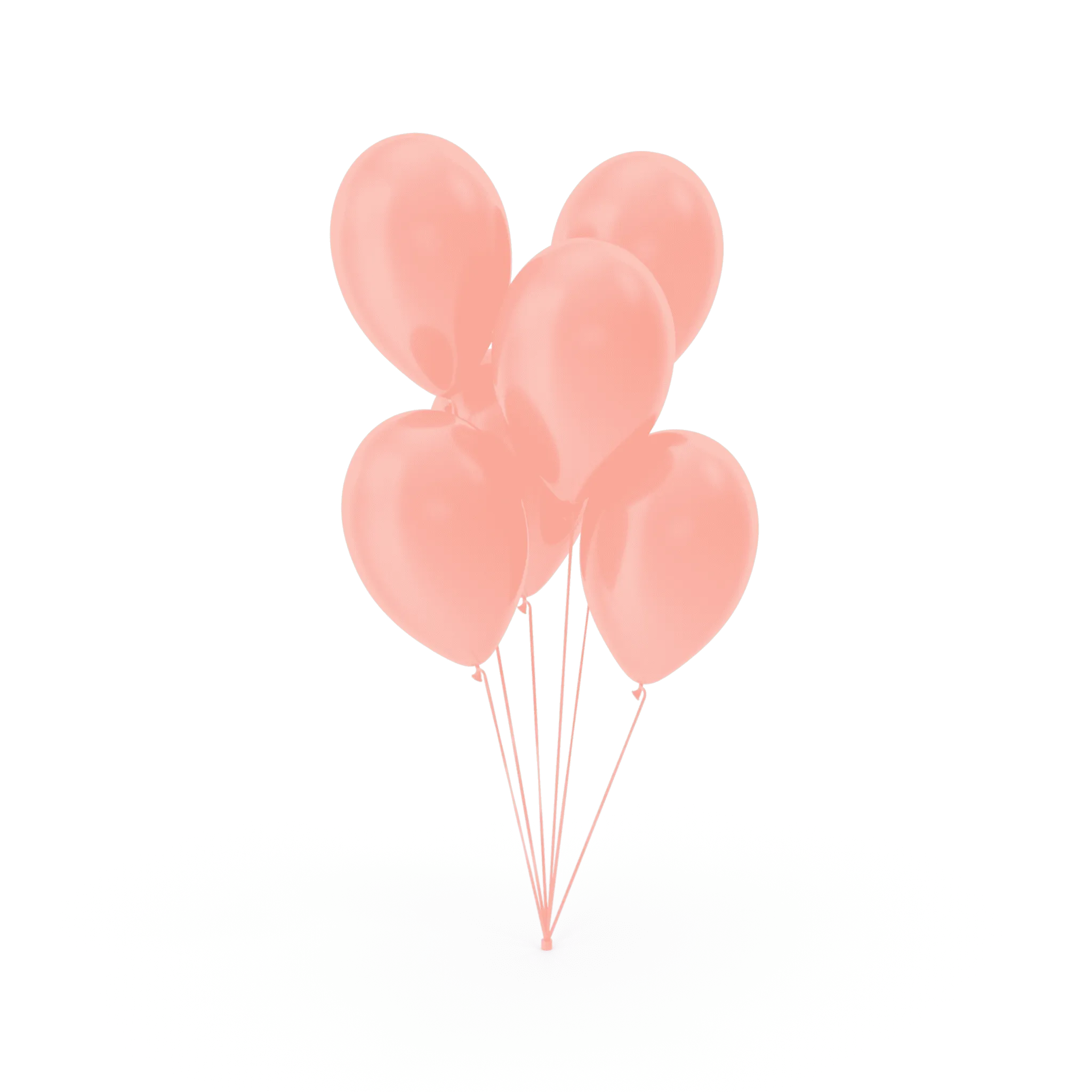 Ballons orange Pastell